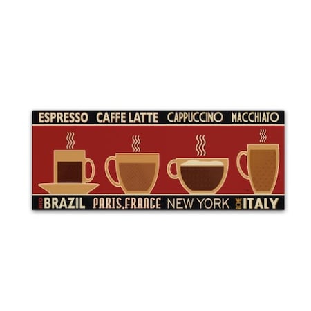 Pela Studio 'Deco Coffee Panel I' Canvas Art,6x19